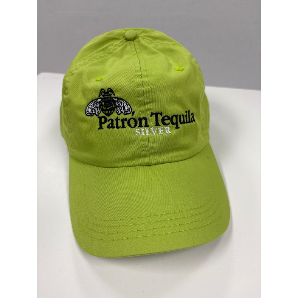 Patron Tequila Silver Ahead Lightweight Lime Green Embroidered Hat Dad Cap